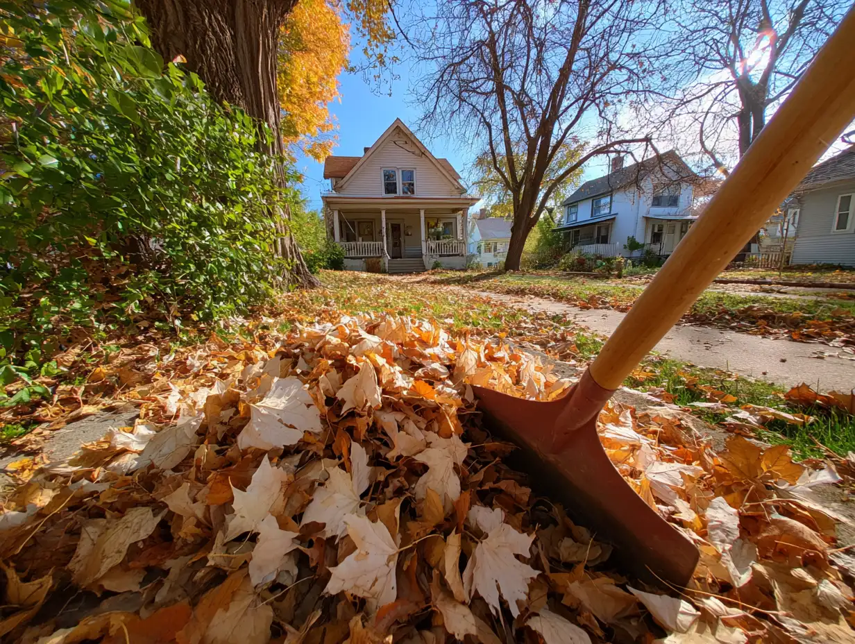Snow plow service clearing access areas for safer winter property use